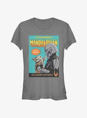 Star Wars The Mandalorian Hello Friend Poster Girls T-Shirt