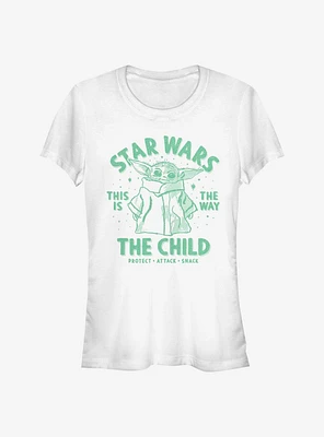 Star Wars The Mandalorian Starry This Is Way Child Girls T-Shirt