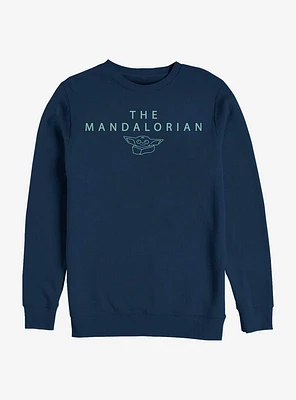 Star Wars The Mandalorian Simple Child Crew Sweatshirt