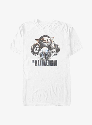 Star Wars The Mandalorian Mando Circles T-Shirt