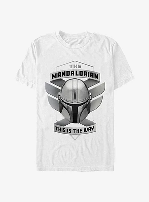 Star Wars The Mandalorian Mando Helmet Lite T-Shirt
