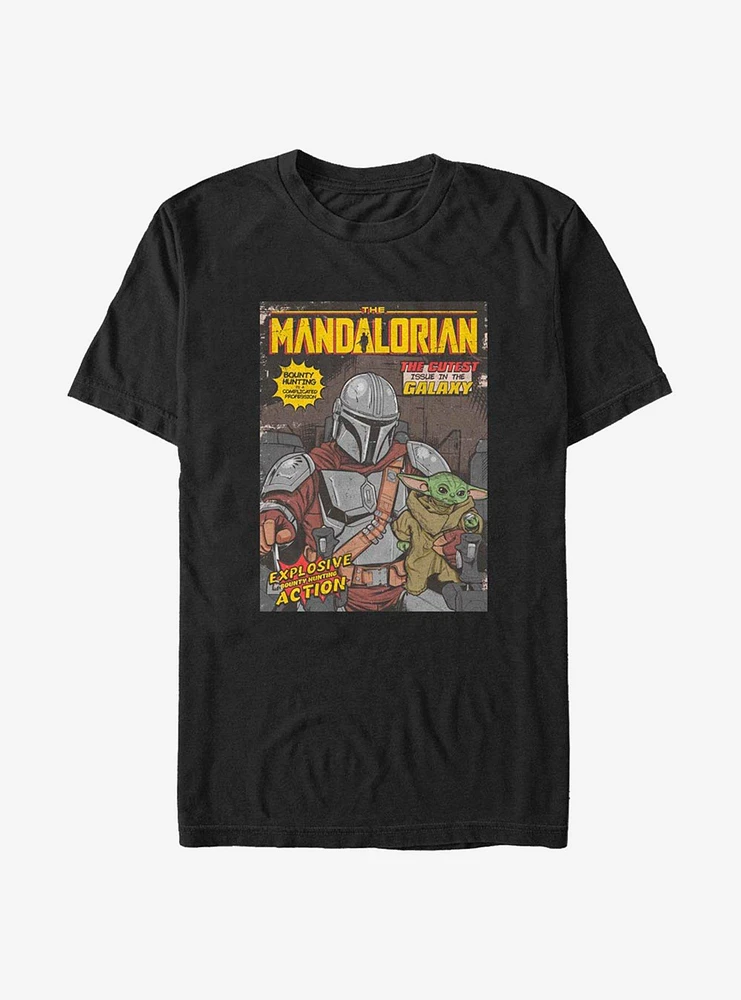 Star Wars The Mandalorian Vintage Comic Cover T-Shirt