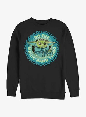 Star Wars The Mandalorian Child Hand Thing Crew Sweatshirt