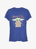 Star Wars The Mandalorian Child Merry And Cute Girls T-Shirt