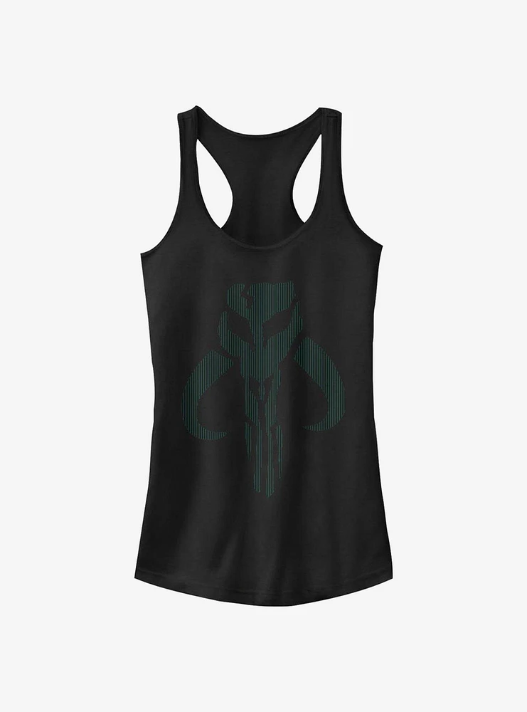 Star Wars The Mandalorian Mando Color Crest Girls Tank