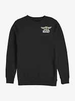 Star Wars The Mandalorian Child Bold Badge Crew Sweatshirt