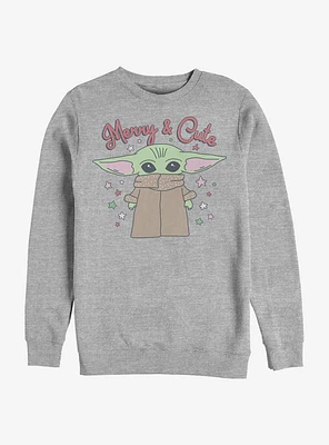 Star Wars The Mandalorian Child Merry And Cute Crew Sweatshirt