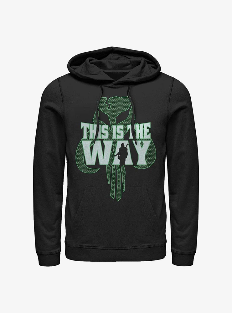 Star Wars The Mandalorian This Is Way Pattern Hoodie