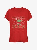 Star Wars The Mandalorian Child Cold Outside Girls T-Shirt