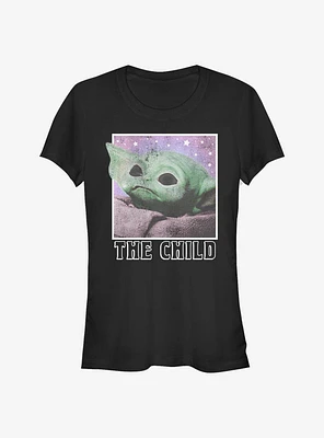 Star Wars The Mandalorian Child Cosmic Frame Girls T-Shirt