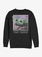 Star Wars The Mandalorian Child Cosmic Frame Crew Sweatshirt