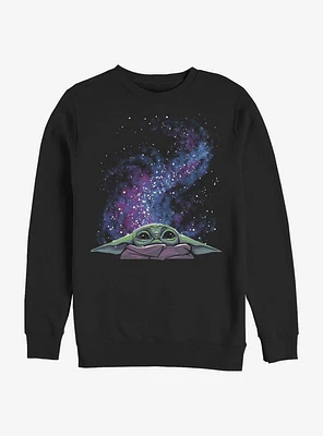 Star Wars The Mandalorian Child Galaxy Peek Crew Sweatshirt