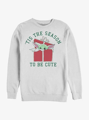 Star Wars The Mandalorian Child 'Tis Season Crew Sweatshirt