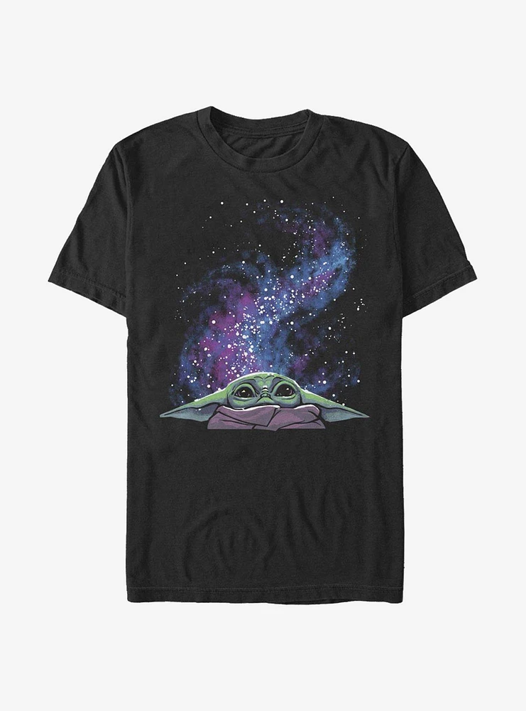 Star Wars The Mandalorian Child Galaxy Peek T-Shirt