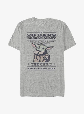 Star Wars The Mandalorian Wanted Child Poster T-Shirt