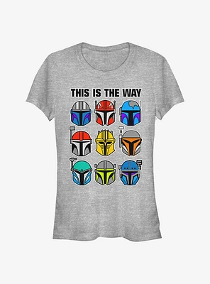 Star Wars The Mandalorian Bountiful Helmets Girls T-Shirt