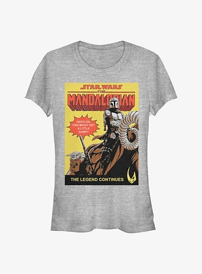 Star Wars The Mandalorian Hang On Poster Girls T-Shirt