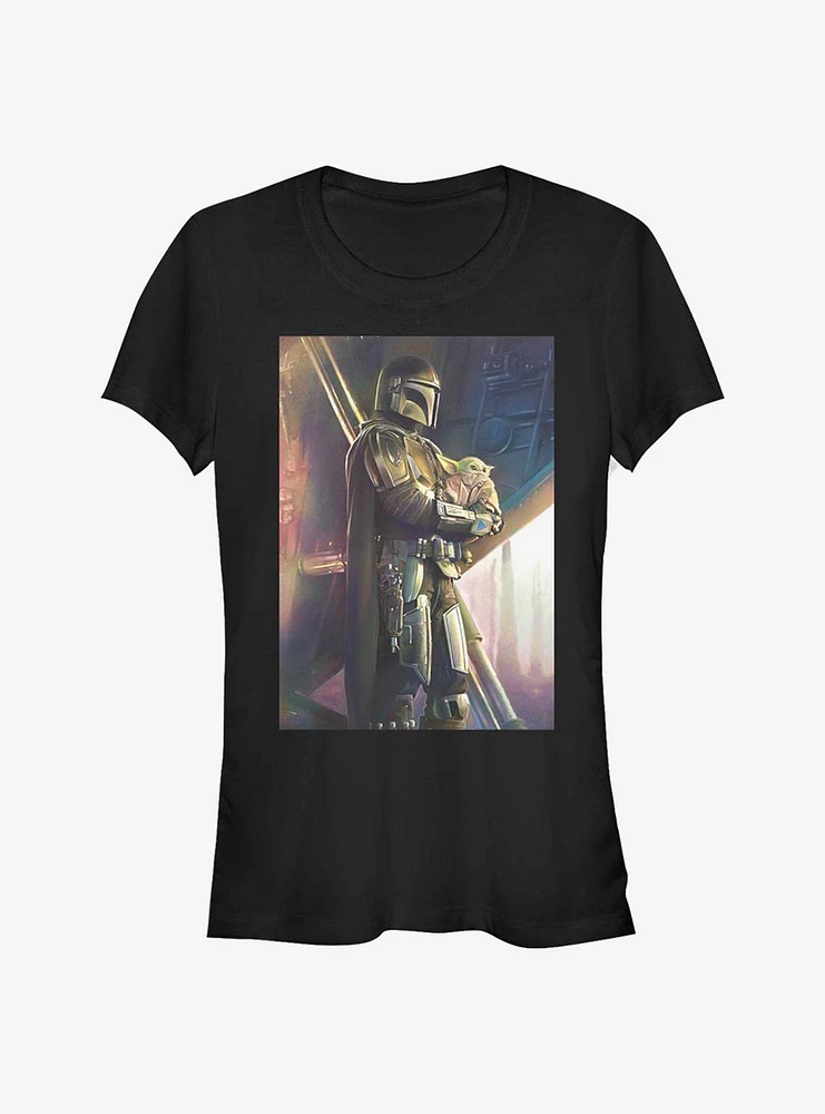 Star Wars The Mandalorian Mando And Child Girls T-Shirt