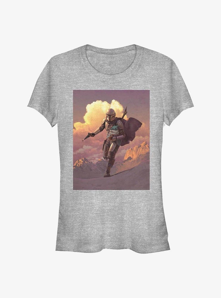 Star Wars The Mandalorian Mando Desert Poster Girls T-Shirt