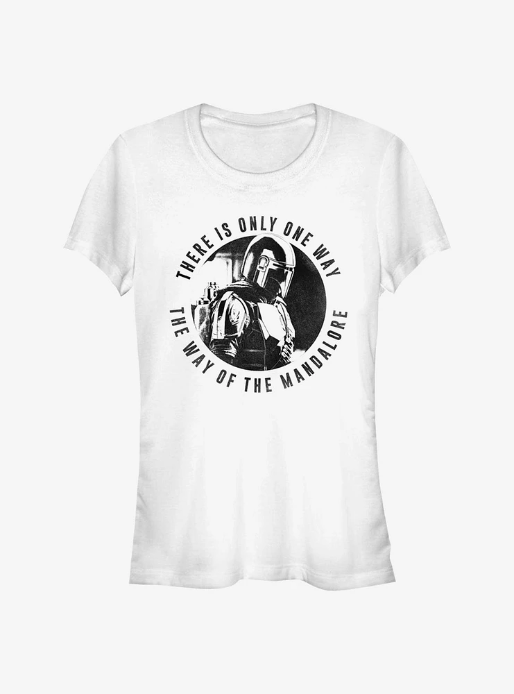 Star Wars The Mandalorian Mandomon Epi3 Down Girls T-Shirt