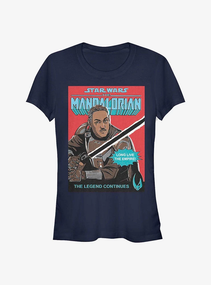 Star Wars The Mandalorian Moff Long Live Poster Girls T-Shirt