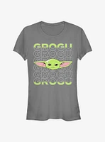 Star Wars The Mandalorian Child Big Face Girls T-Shirt