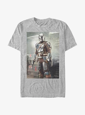 Star Wars The Mandalorian Mando Stance Poster T-Shirt