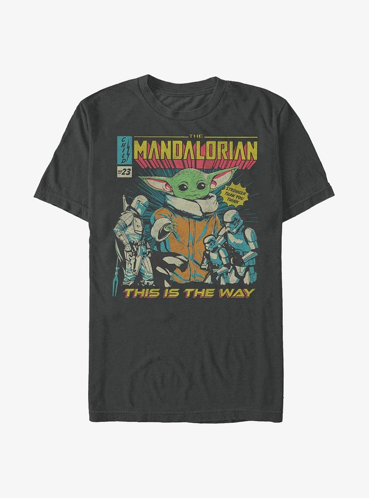 Star Wars The Mandalorian Child Comic Poster T-Shirt