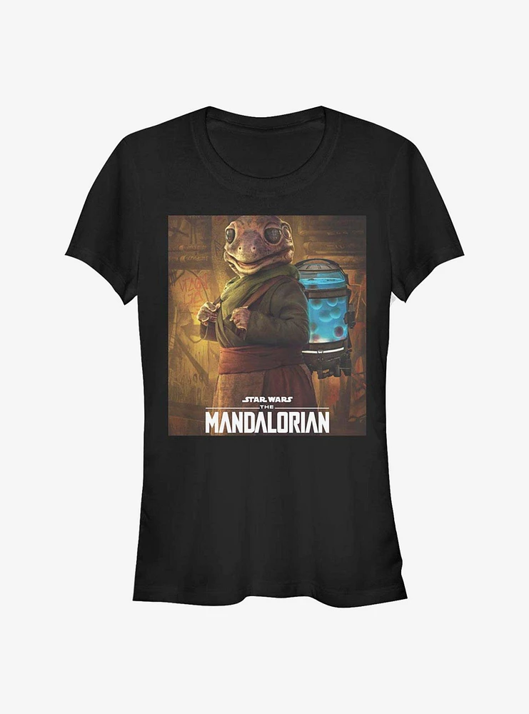 Star Wars The Mandalorian Frog Lady Poster Girls T-Shirt