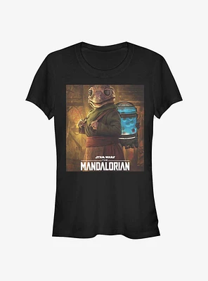 Star Wars The Mandalorian Frog Lady Poster Girls T-Shirt