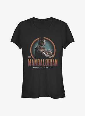 Star Wars The Mandalorian Serious Mando Girls T-Shirt