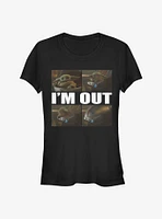 Star Wars The Mandalorian Child Head Out Girls T-Shirt