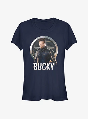 Marvel The Falcon And Winter Soldier Bucky Emblem Girls T-Shirt