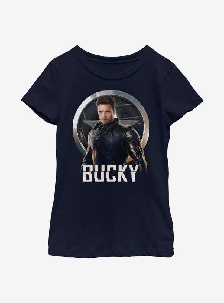 Marvel The Falcon And Winter Soldier Bucky Youth Girls T-Shirt