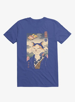 Sushi Nekoyo-E Royal Blue T-Shirt