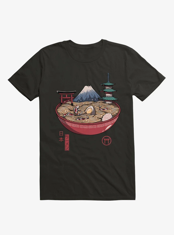 A Japanese Ramen Black T-Shirt