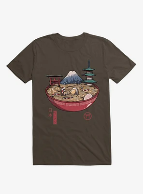 A Japanese Ramen Brown T-Shirt