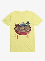 A Japanese Ramen Corn Silk Yellow T-Shirt