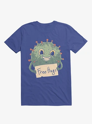 Free Virus Hugs Royal Blue T-Shirt