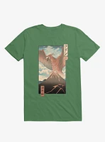 Irradiated Kaiju Ukiyo-E Kelly Green T-Shirt