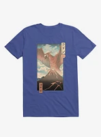 Irradiated Kaiju Ukiyo-E Royal Blue T-Shirt