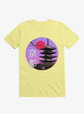 Kyoto Wave Corn Silk Yellow T-Shirt