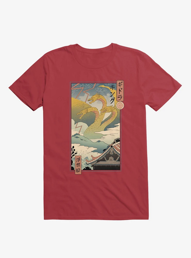 Monster Zero Ukiyo-E Red T-Shirt