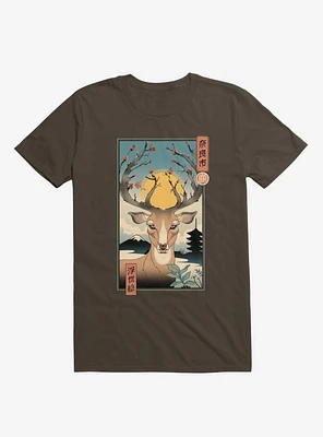 Spring Nara Deer Brown T-Shirt