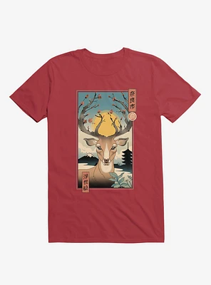 Spring Nara Deer Red T-Shirt