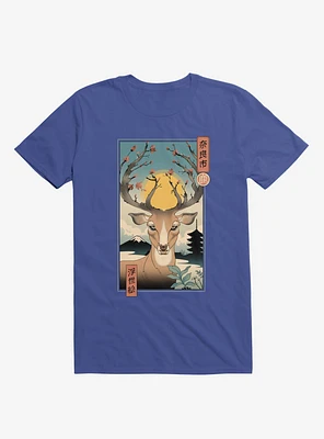 Spring Nara Deer Royal Blue T-Shirt