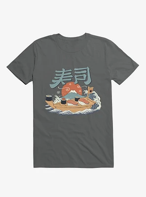 Sushi Pop Boat Charcoal Grey T-Shirt