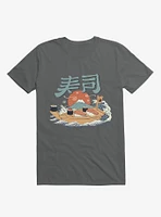 Sushi Pop Boat Charcoal Grey T-Shirt