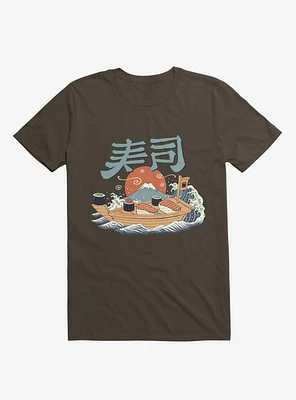 Sushi Pop Boat Brown T-Shirt