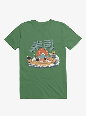 Sushi Pop Boat Kelly Green T-Shirt
